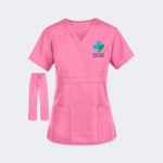 Women’s Full Sleeves Mock Wrap Scrub Suit (3)